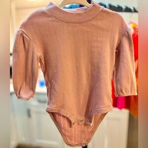 Carter's Soft Pink Knit Bodysuit girls 12m